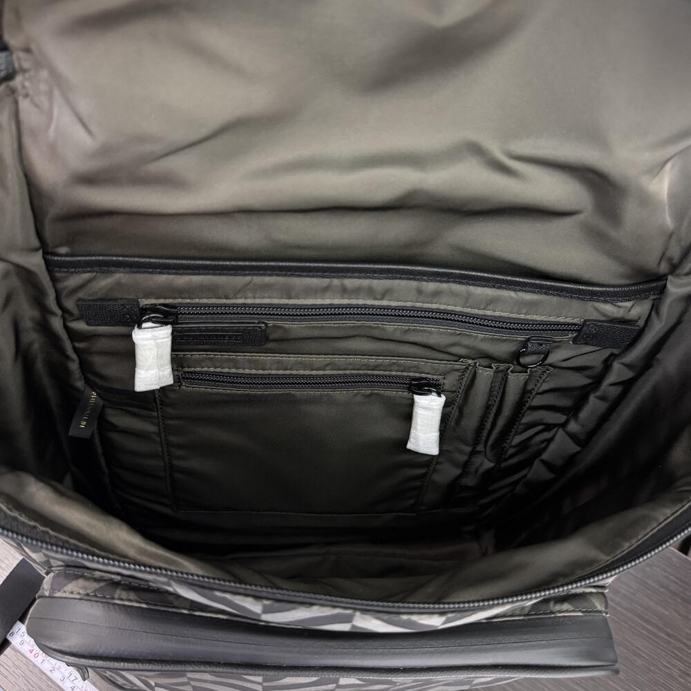Uri Minkoff Stanton Backpack Laptop Bag Chevron Nylon Black Travel School NEW - Picture 15 of 16